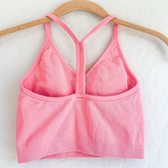 SET Active Sculptflex Ribbed V Bra Women’s Pink - Size XSmall/Small - Picture 2 of 4